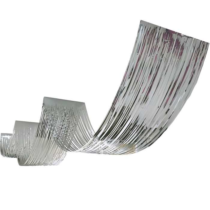 Lamellbue 30 cm x 4,5 meter - sølv